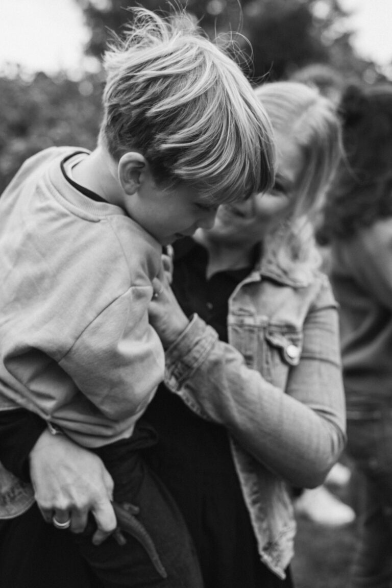 Mama und Sohn